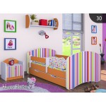 Otroška postelja Happy babies Barvne črte 30